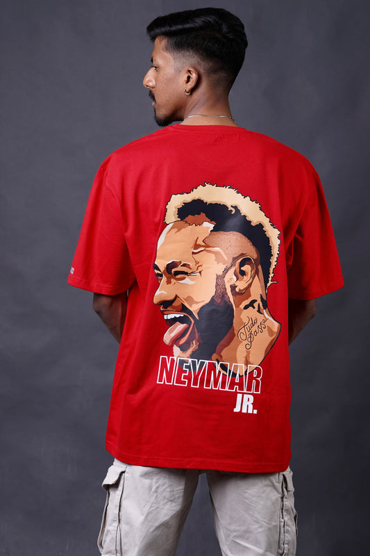 Illustration of "NEYMAR JR." Oversized T-shirt