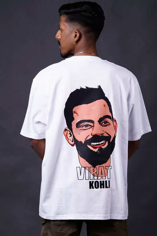 Illustration of "VIRAT KOHLI" Oversized T-shirt